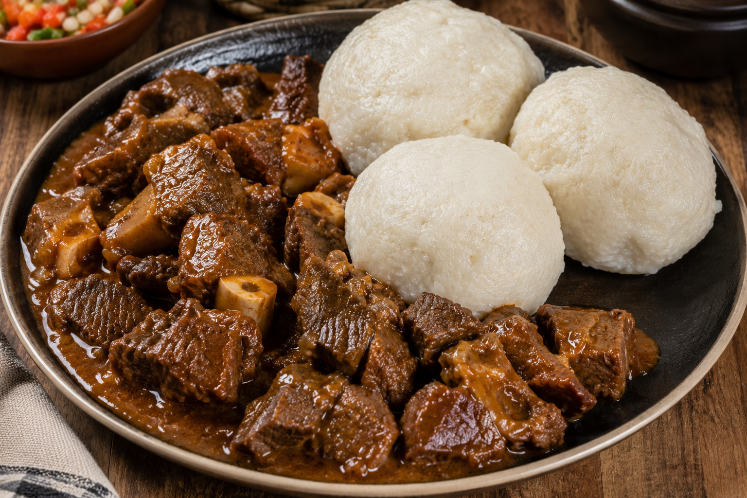 Goat Stew & Banku
